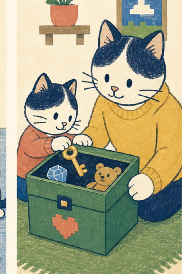 A warm storybook illustration for Are Games Without Accounts Safer?